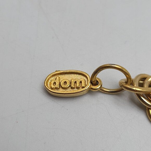 Dominique Cohen Gold-Tone Necklace With Dangling Pearl-Like Beads - Picture 5 of 6